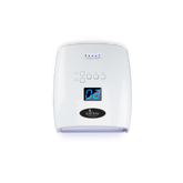 EZFlow LED/UV Cordless Lamp top view with digital timer display and control buttons.